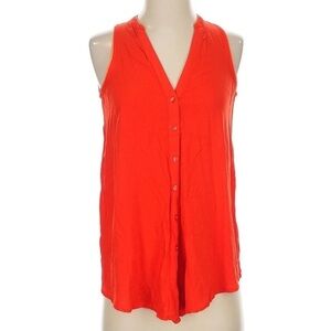 Maeve Red Coral Sleeveless Top Women's Size 6